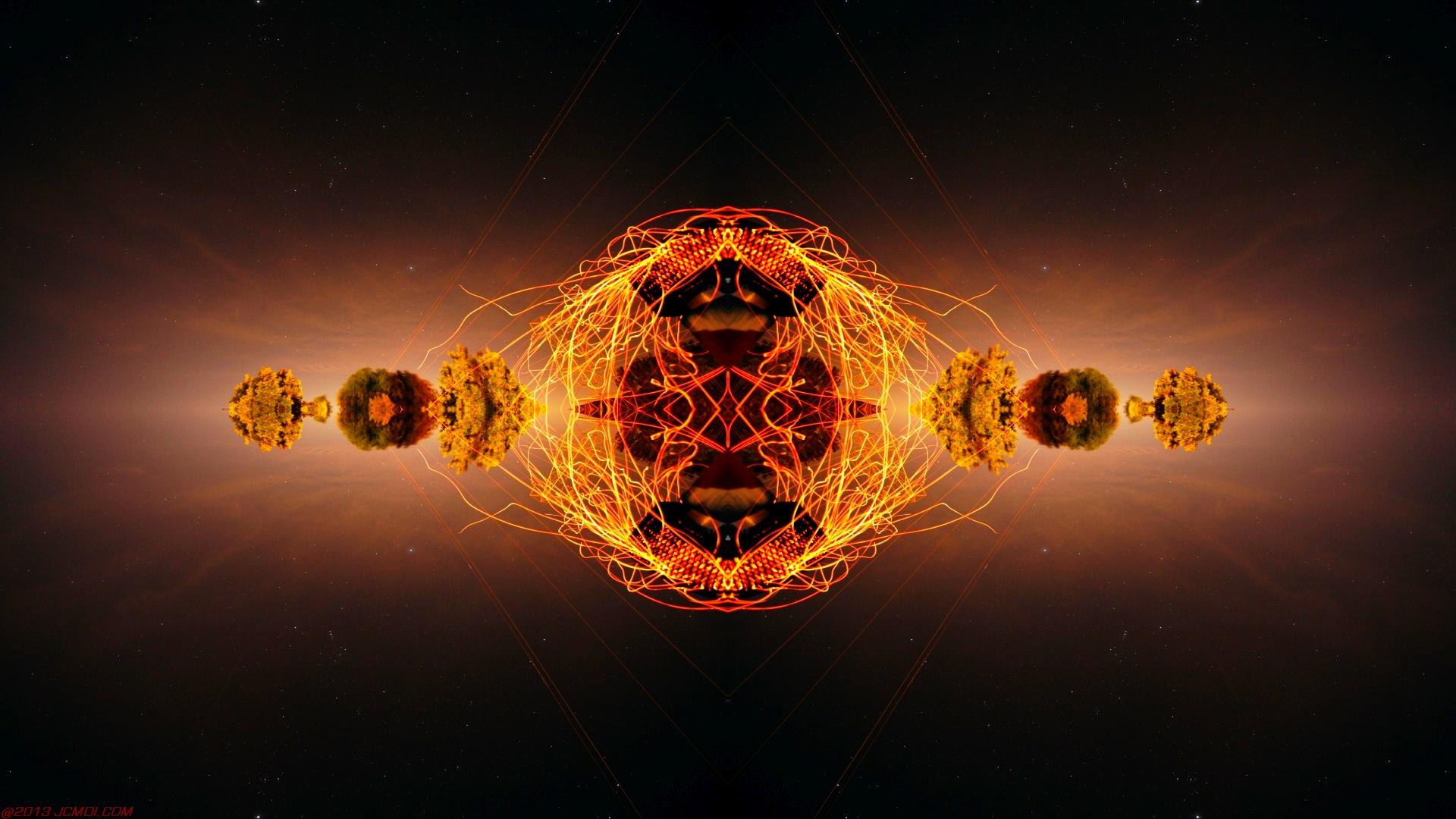 Chimney Sparks Abstract Artwork Timelapse Still Images